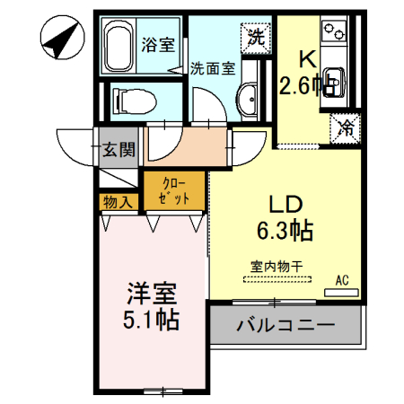 モメント　ブリーシュフルの間取り