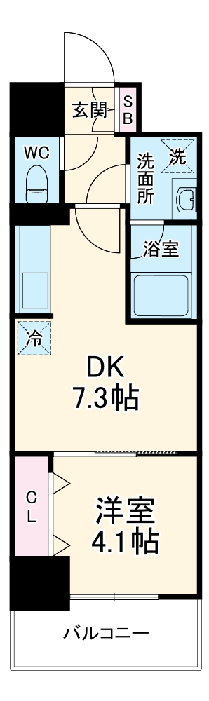 RISING Maison 本町橋の間取り