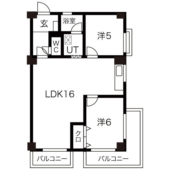 パインハイツの間取り