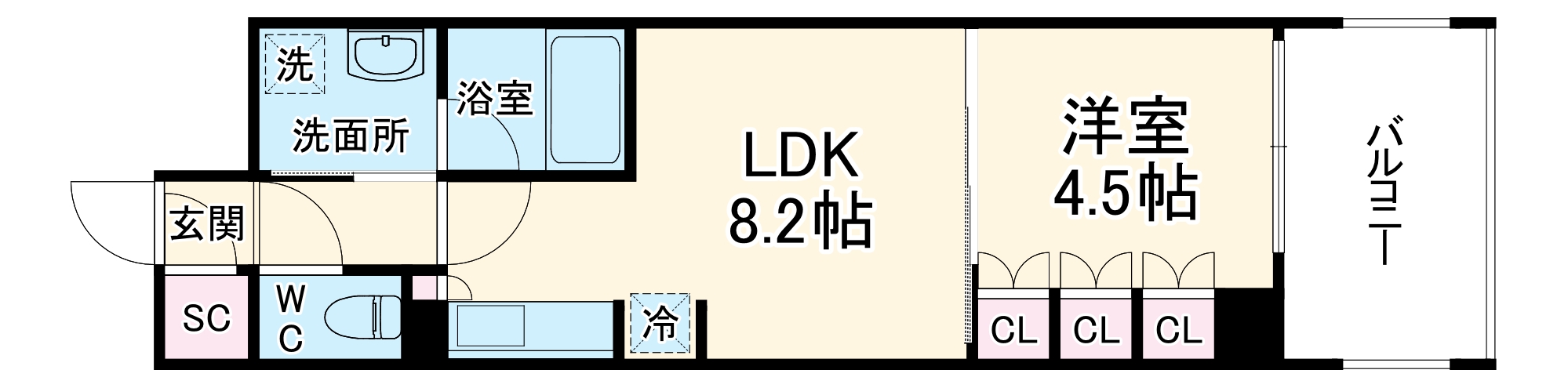 アーバネックス心斎橋の間取り