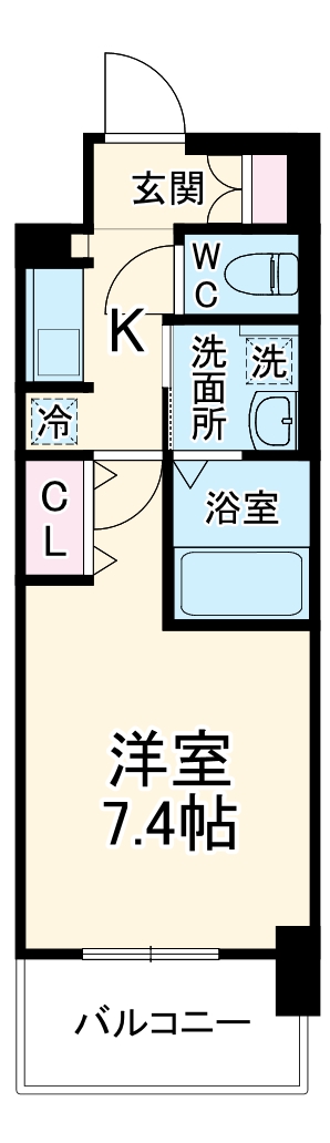 ミュプレ北浜の間取り