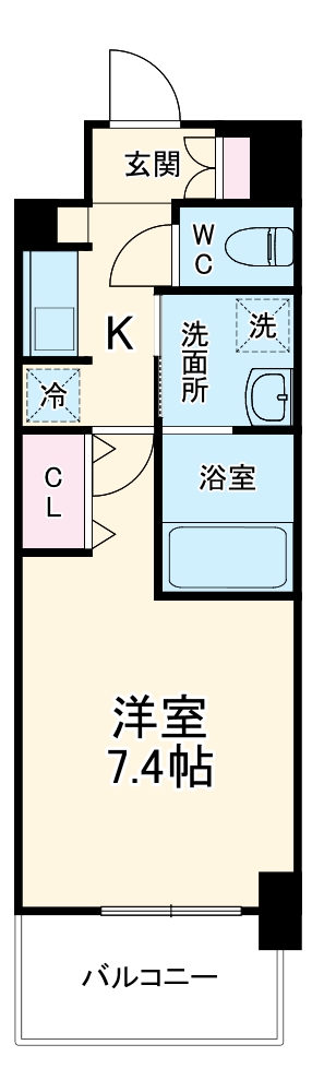 ミュプレ北浜の間取り