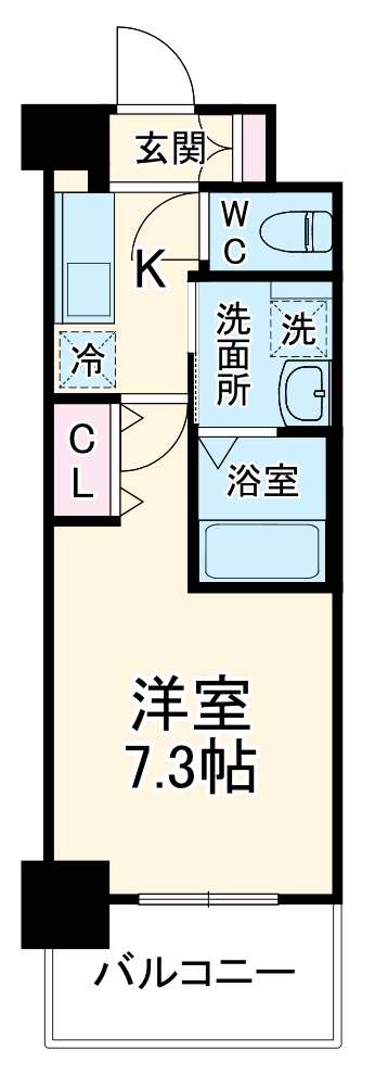 ミュプレ北浜の間取り