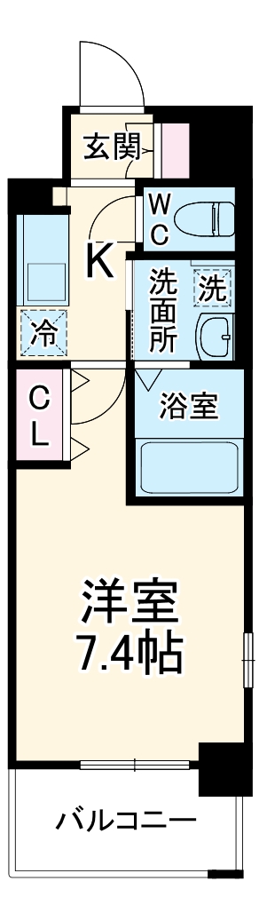 ミュプレ北浜の間取り