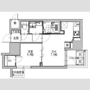 S-RESIDENCE堺筋本町Unoの間取り