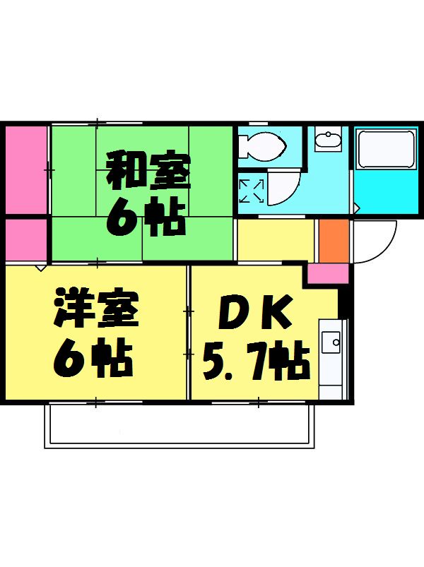 モンピエス2の間取り