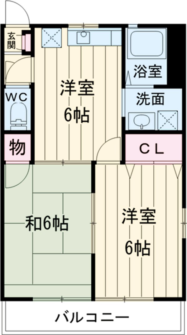 カタンクローバーⅡの間取り