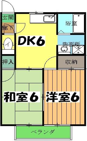 カタンクローバーⅡの間取り