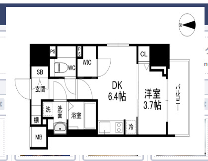 ジオエント新町の間取り
