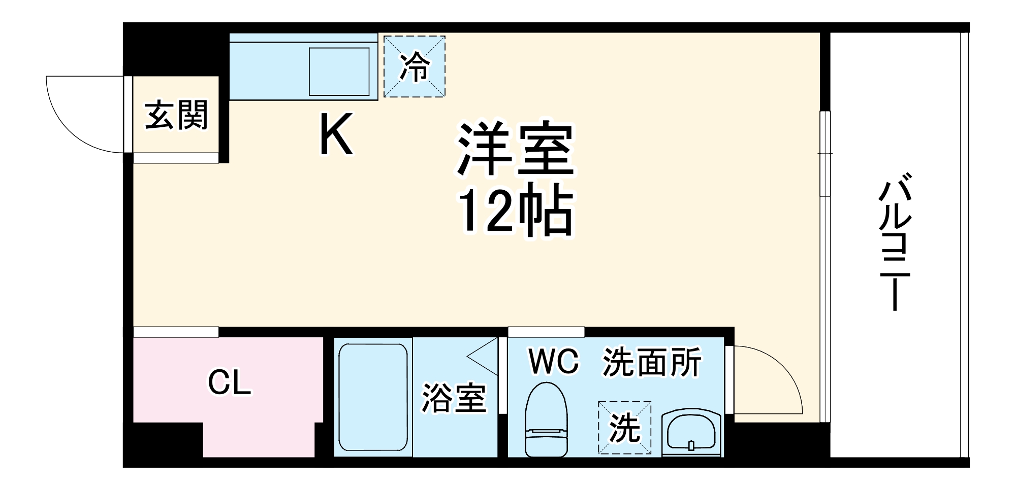 アドバンス心斎橋NEXTUREの間取り