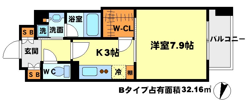アビティ江坂の間取り