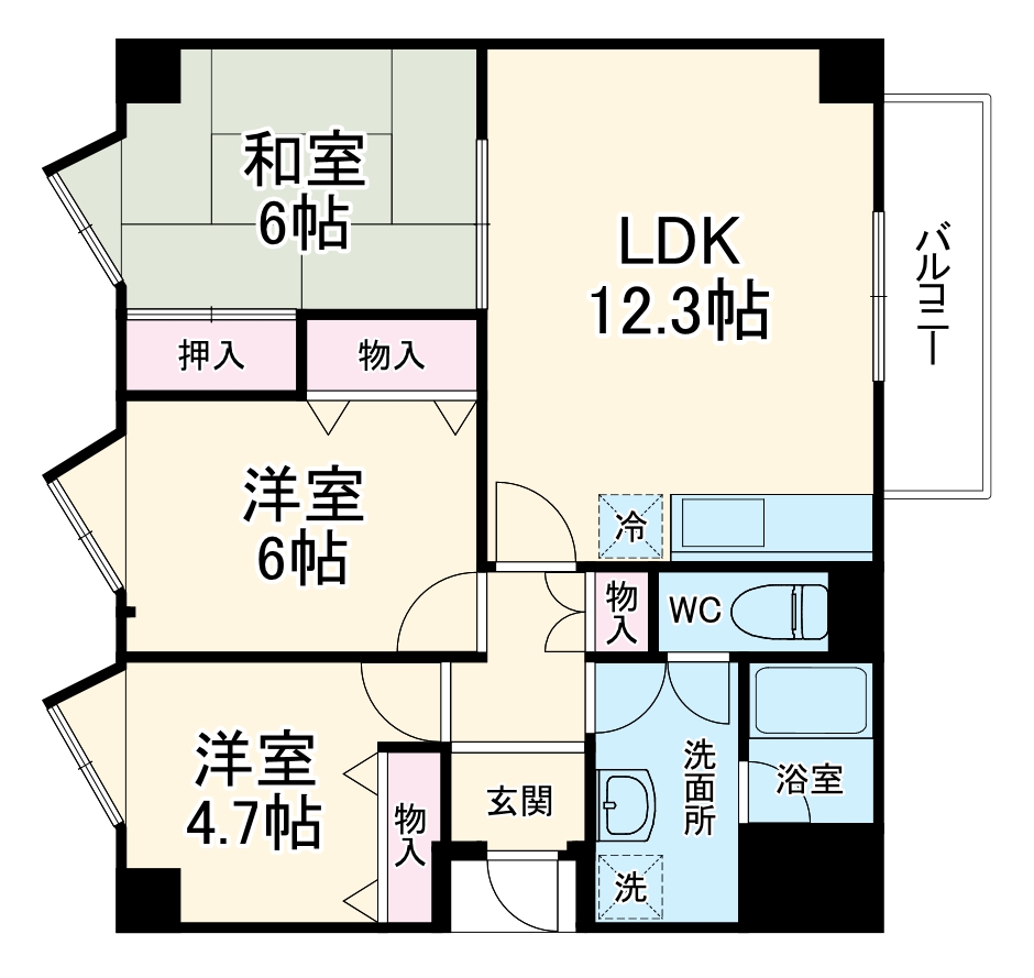 パールコート千里山の間取り