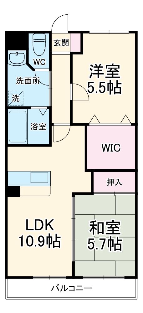 ハイツみずきの間取り