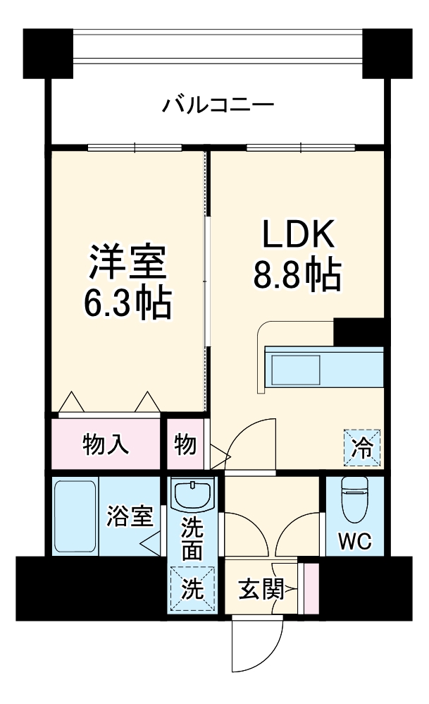 リヴェール楠根の間取り