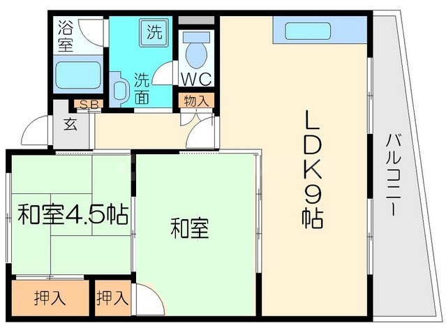 ダフゴ第2マンションの間取り