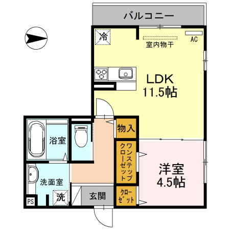 J cube Aの間取り