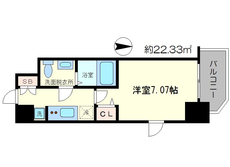 アリビオ江坂南金田の間取り