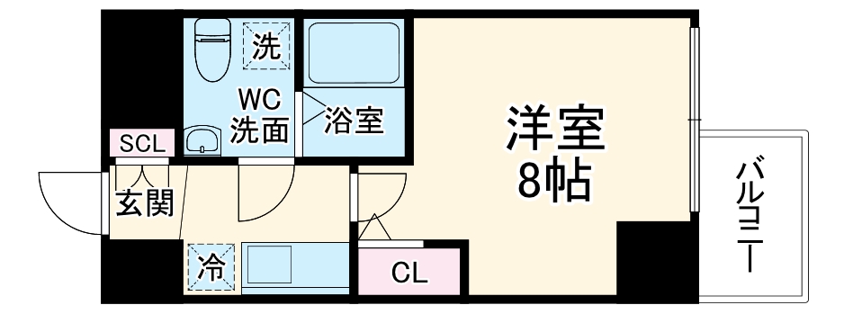 ザ・パーククロス阿波座の間取り
