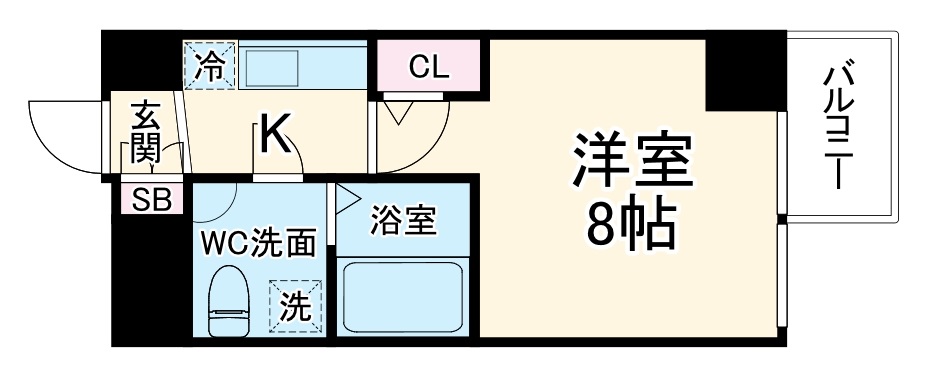 ザ・パーククロス阿波座の間取り
