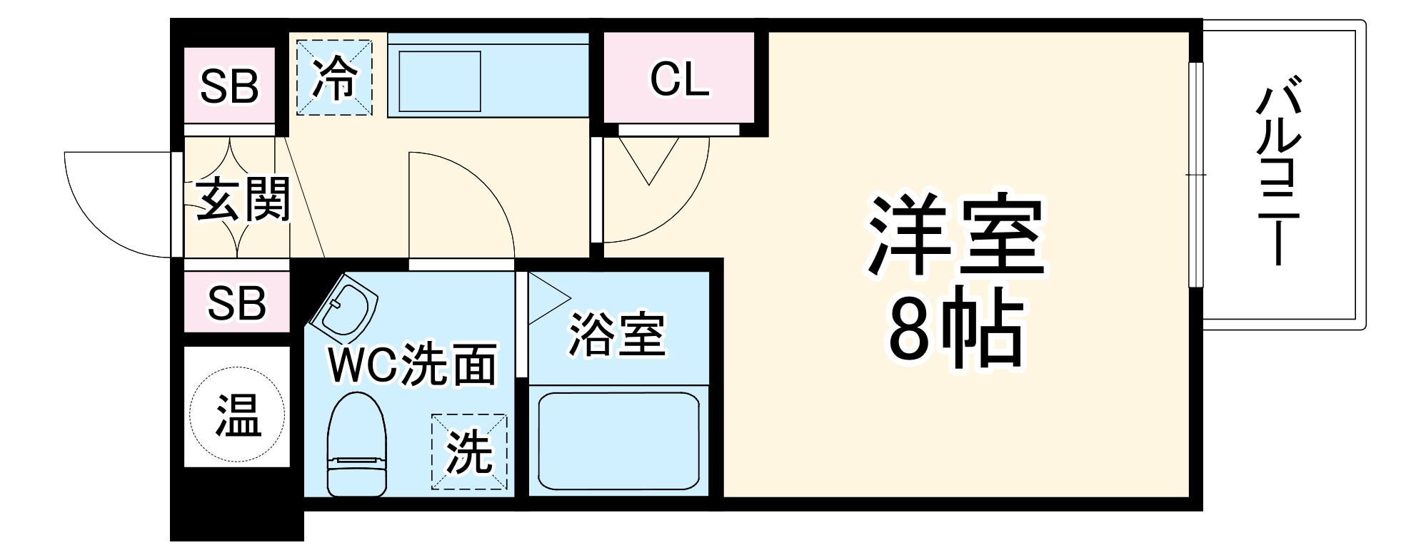 ザ・パーククロス阿波座の間取り
