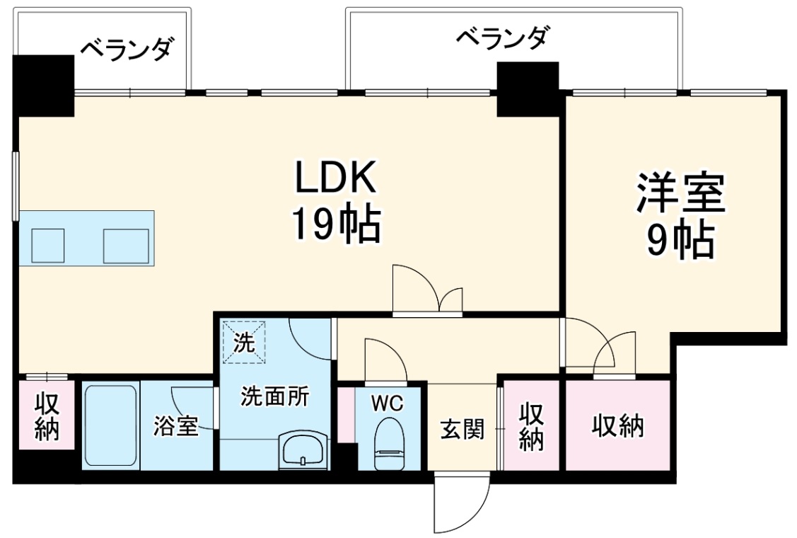 アスール江坂3rdの間取り