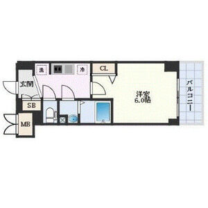 プレサンス南堀江ザ・センスの間取り