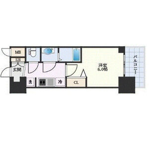 プレサンス南堀江ザ・センスの間取り