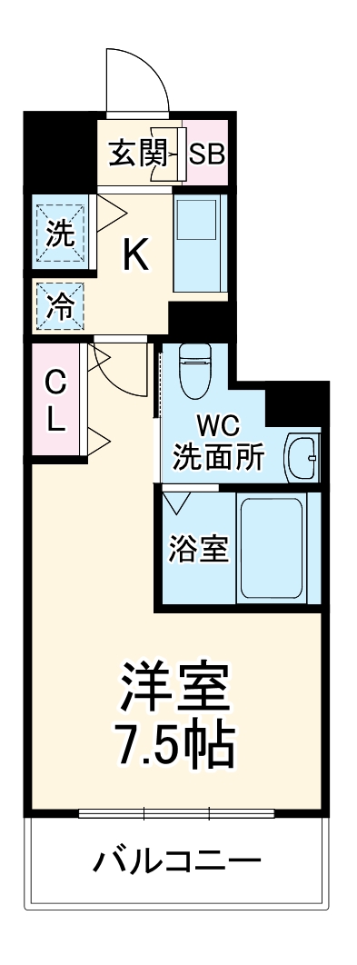 グランルージュ中之島南の間取り