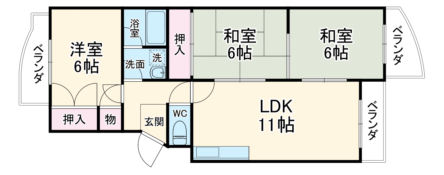 グリーンハイム千里Ⅰの間取り
