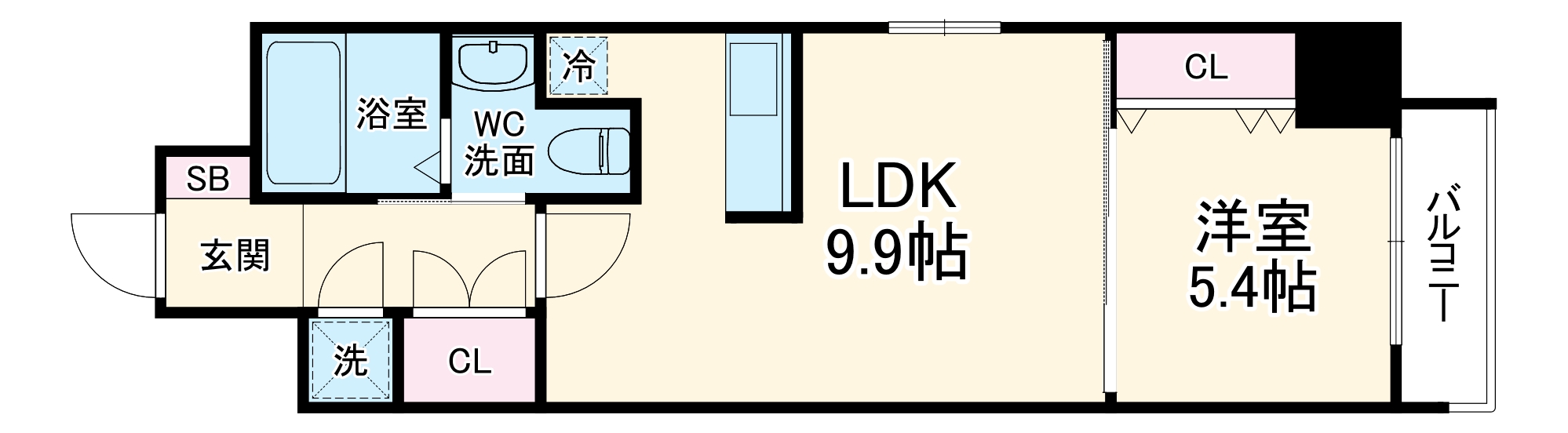 アーデン京町堀イーストの間取り