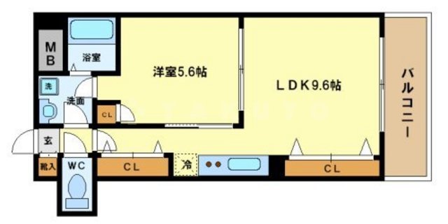 アーデンタワー立売堀の間取り