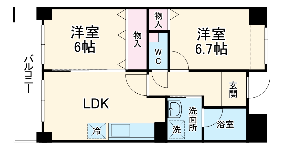 パームヒルズの間取り