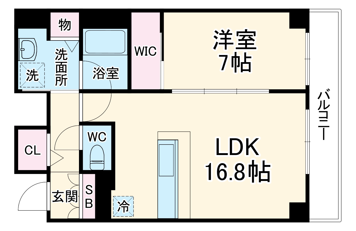 BRAVI南堀江の間取り