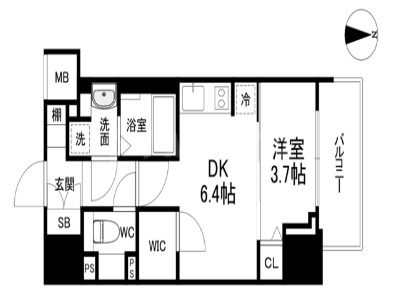 ジオエント新町の間取り