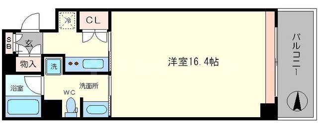 アーデンタワー南堀江の間取り