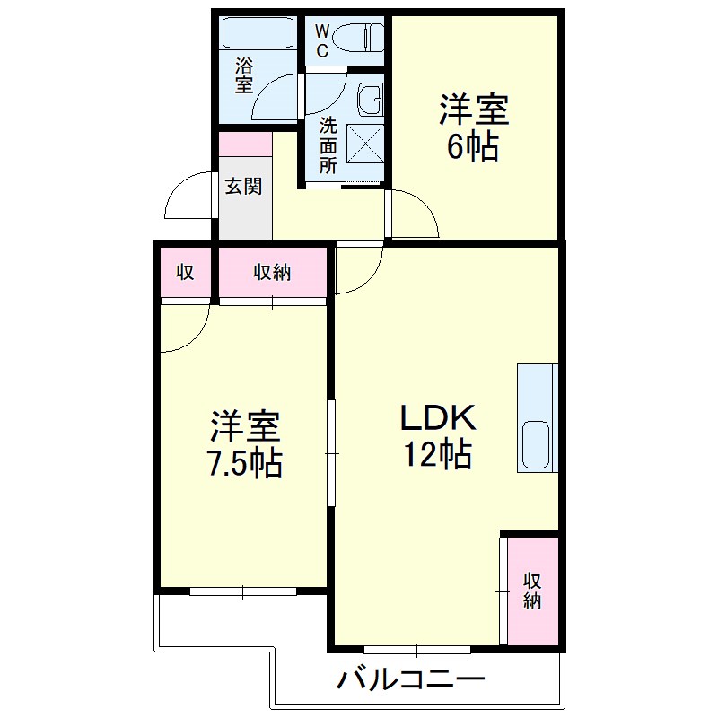 スカイシャトウ城山Ⅰの間取り