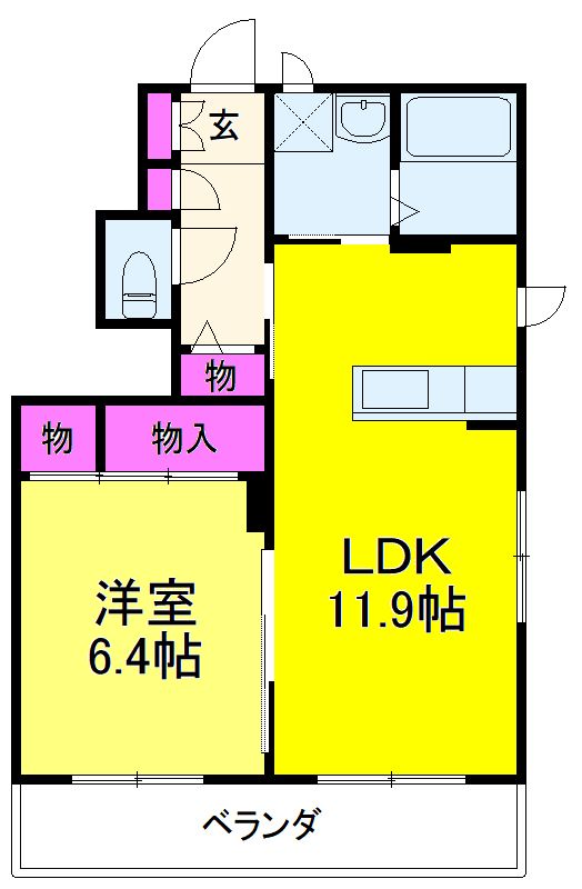 串崎新田の完工年月(2012年7月)築の賃貸アパートの間取り