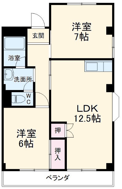 近藤ハイツの間取り