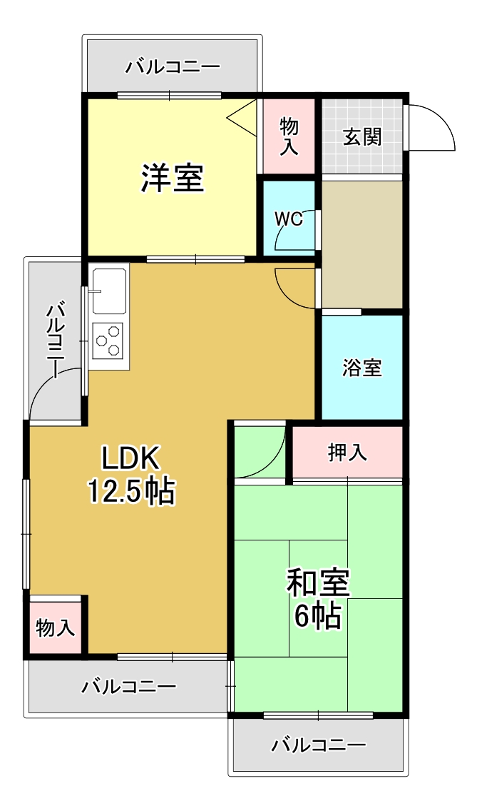 グランベガ緑地公園の間取り