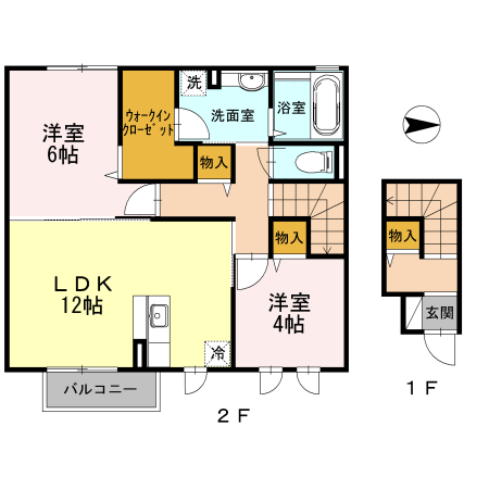 グリーンコートHⅡの間取り