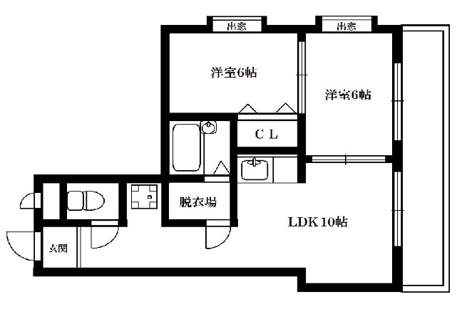 エクレーヌ橋本の間取り