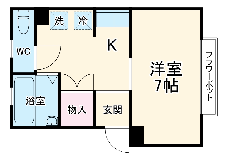 Kメゾンドール辻の間取り
