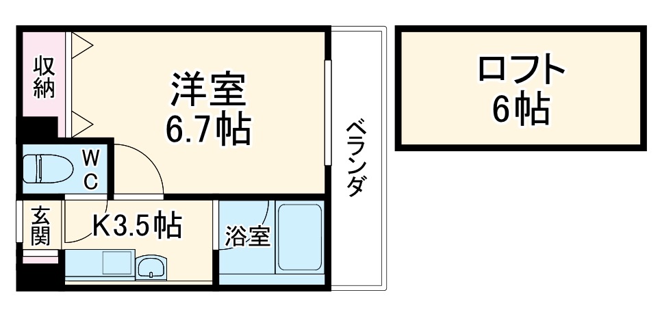 メゾン太子橋の間取り