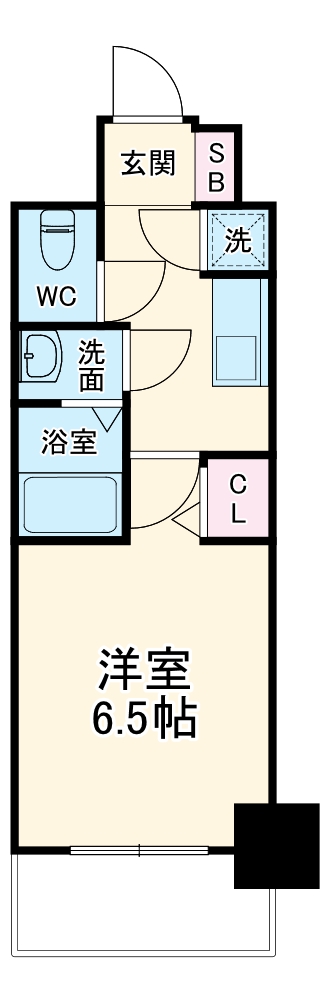 レジュールアッシュ京橋クロスの間取り
