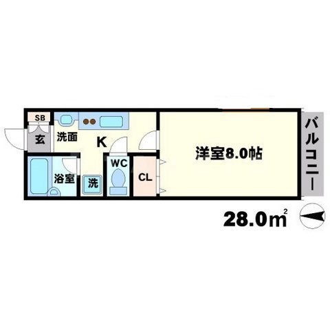 エルデン緑地の間取り