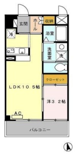 カーサコモダ新舞子 Bの間取り