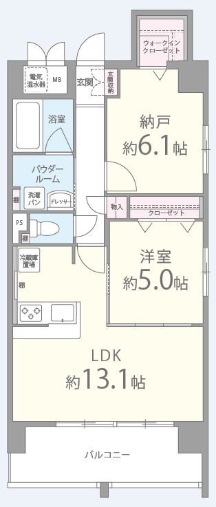 ドゥージエム京橋の間取り