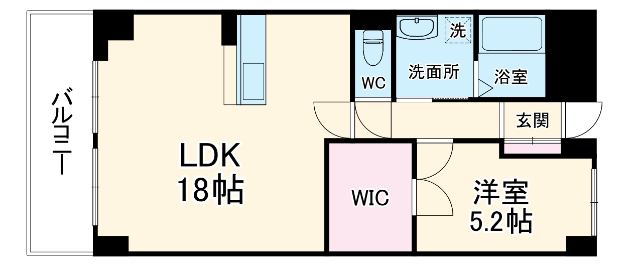 パインフィールド七条の間取り