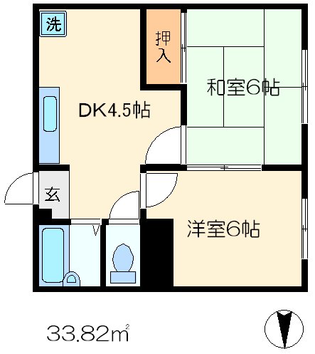 野々宮幸ハイツの間取り