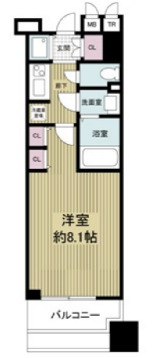 エスティメゾン京橋の間取り